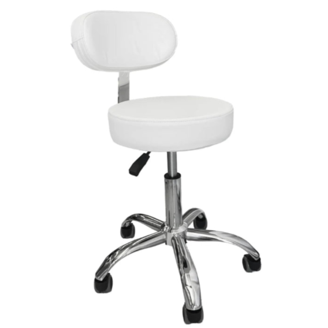 Coopala Oasis Esthetician Round Stool with Back Support C-102
