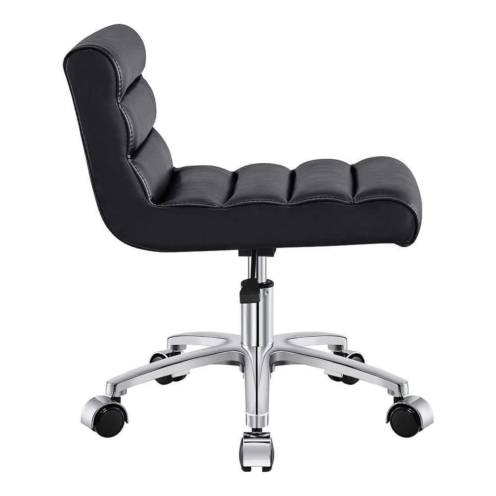 DIR Jockey Low Rolling Stool with Backrest