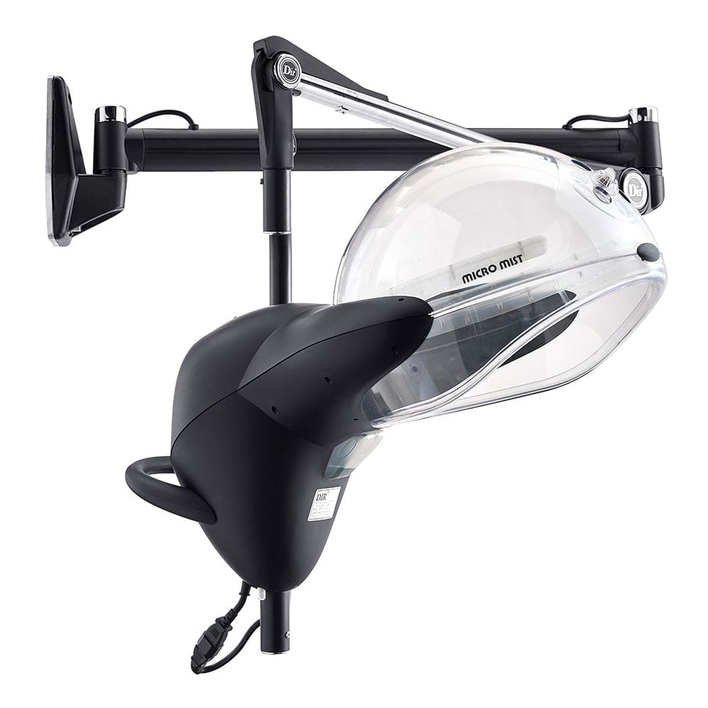 180-degree rotating arm of wall mount professional hair steamer with 15-degree angle adjustment