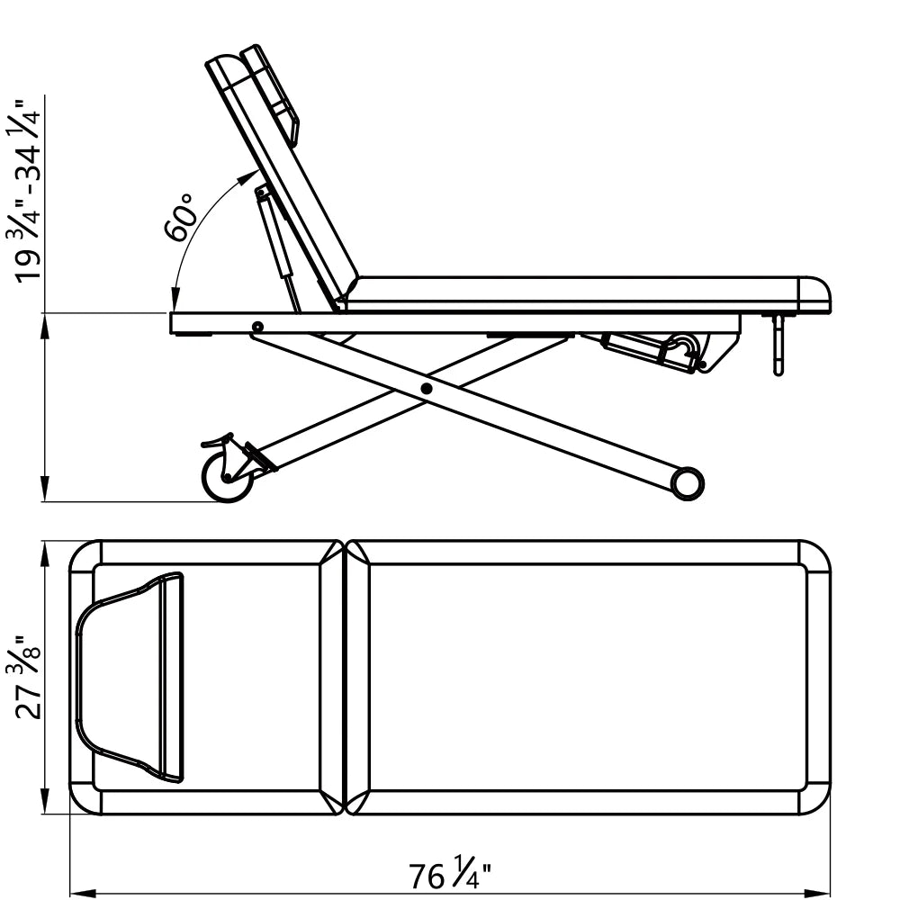 DIR Ebro Electric Facial Bed/Massage Table