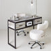 Belava Elora Manicure Table with built-in dust collector for professional nail technicians