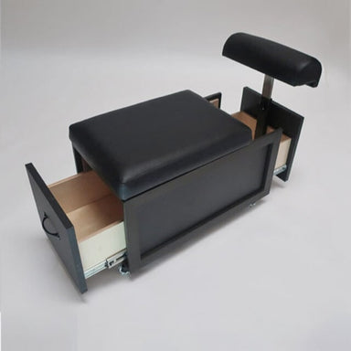 Belava Elora Pedicure Dolly portable cart with adjustable foot rest and two drawers