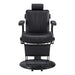 Belgrano Classic Barber Chair | Professional Hydraulic Barber Shop Chair by DIR - Black chair front view 