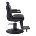 Belgrano Classic Barber Chair | Professional Hydraulic Barber Shop Chair by DIR - Black chair right side view 