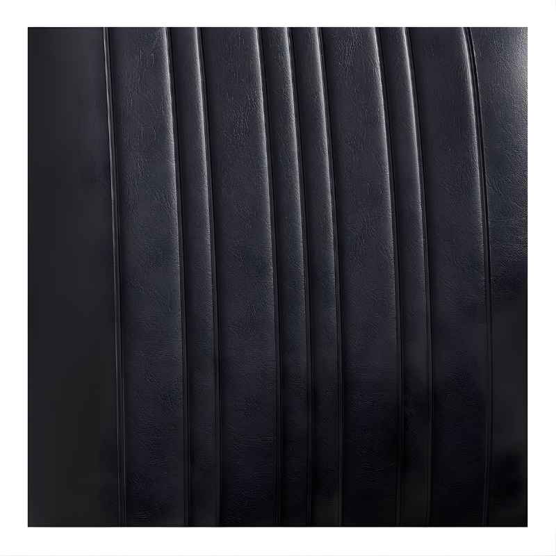 Close-up of black leather texture