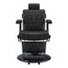 Belgrano Classic Barber Chair by DIR - professional hydraulic barber chair in black leather