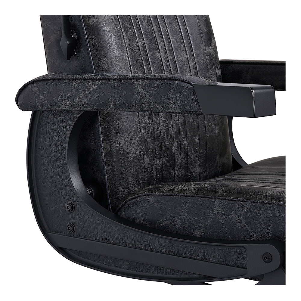 Belgrano DIR barber chair with ergonomic design and footrest