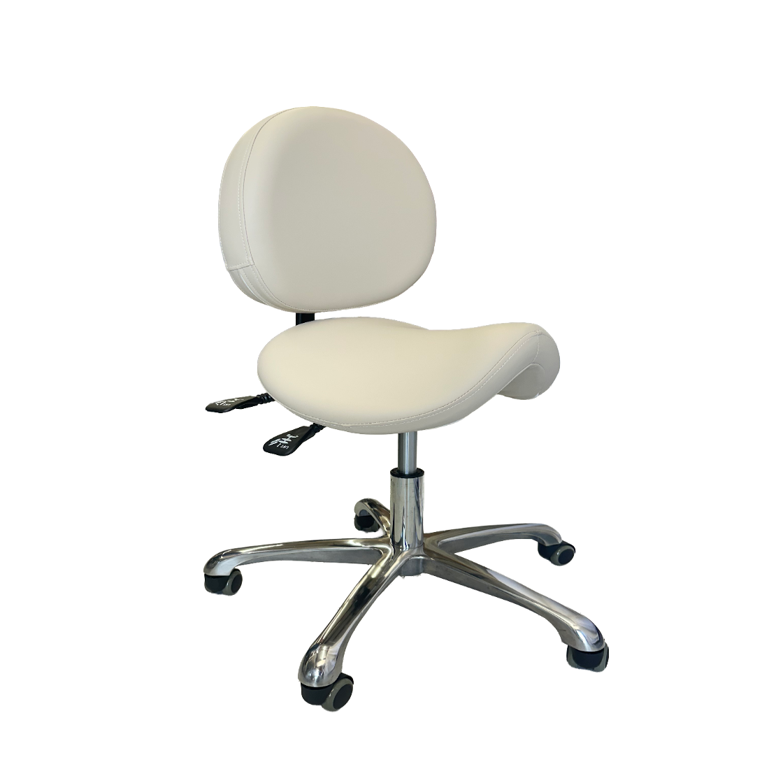 COOPALA  Lotus Saddle Stool with Back Support C-103