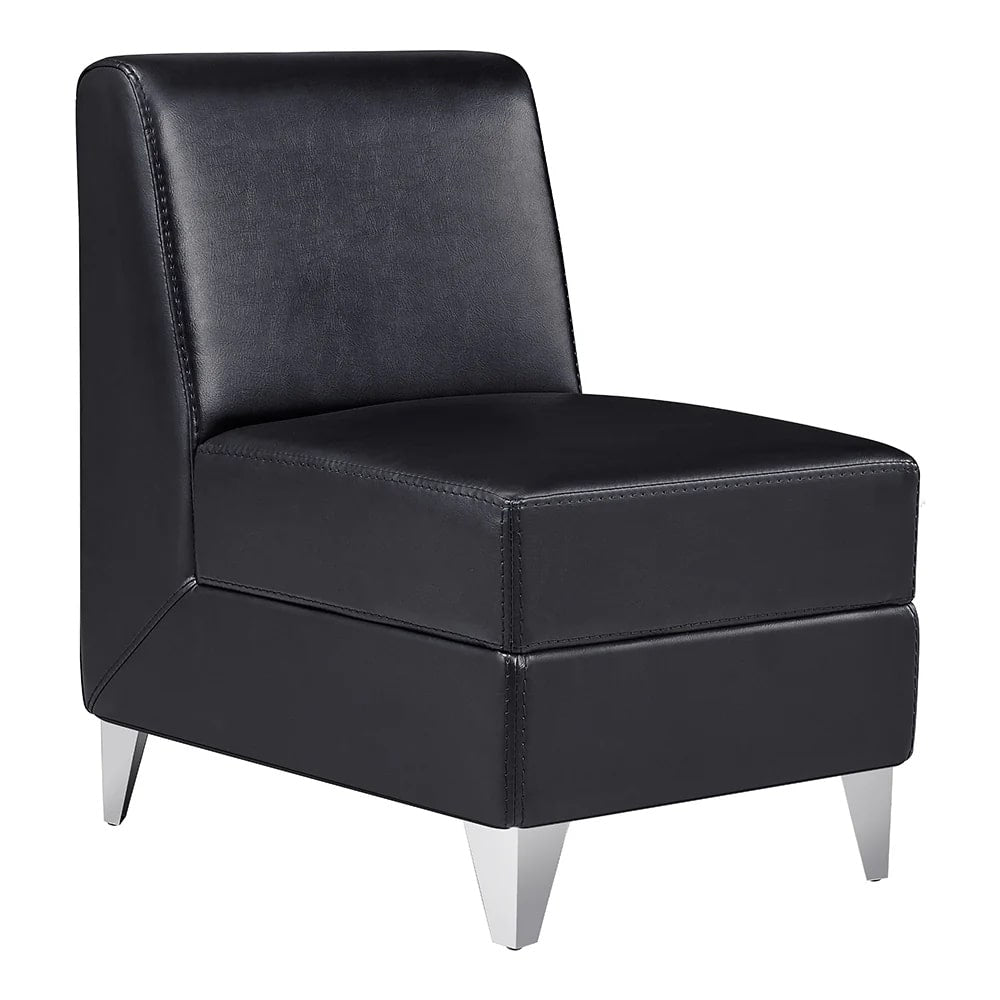 Commercial-grade modular reception chairs for salons featuring durable vinyl upholstery, ergonomic cushioning, and flexible arrangement options for modern waiting areas
