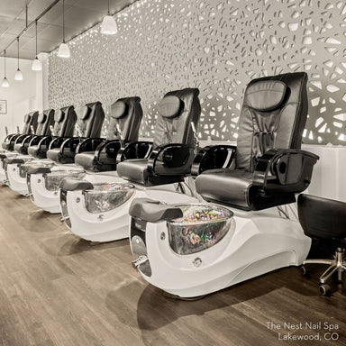 Continuum pedicure chairs in a salon