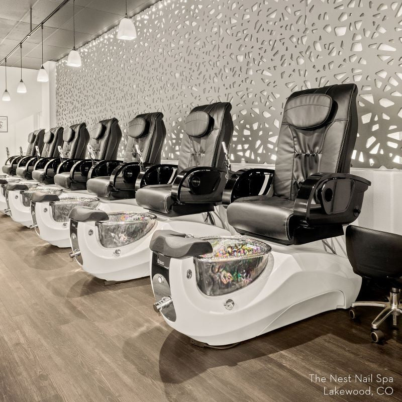 Continuum pedicure chairs in a salon