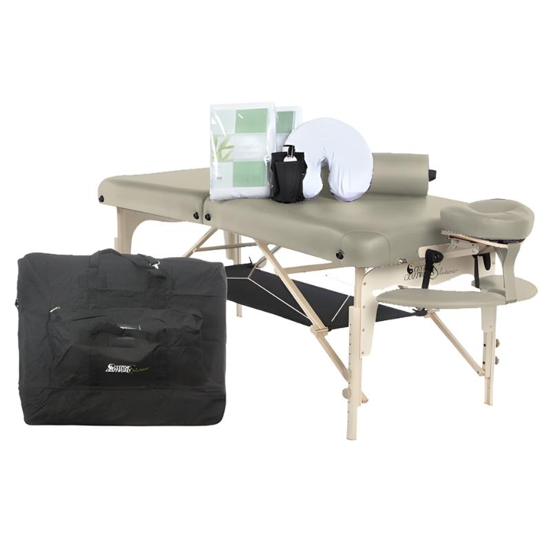 Custom Crafts Luxor Practice Essentials Kit - beige table in right side view 