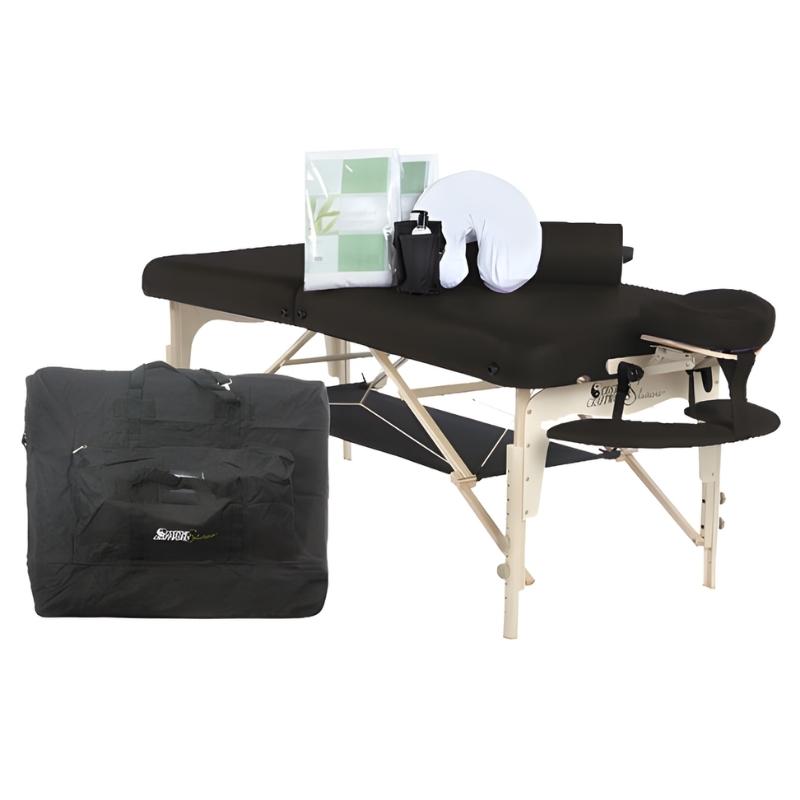 Custom Crafts Luxor Practice Essentials Kit - black table in right side view 