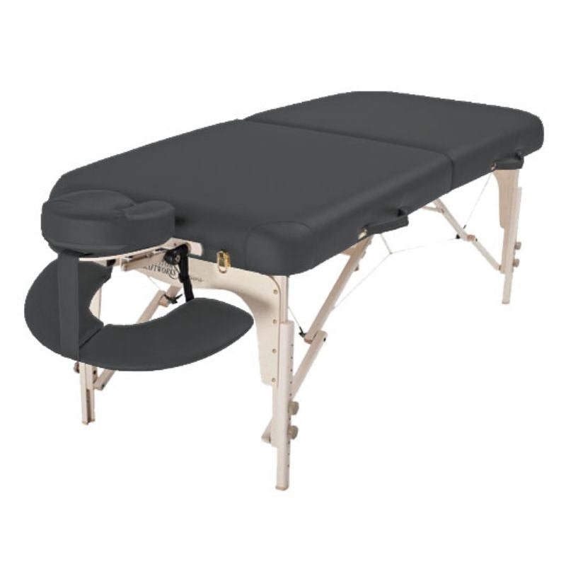 Custom Crafts Solutions Series Luxor Portable Table - charcoal left side view