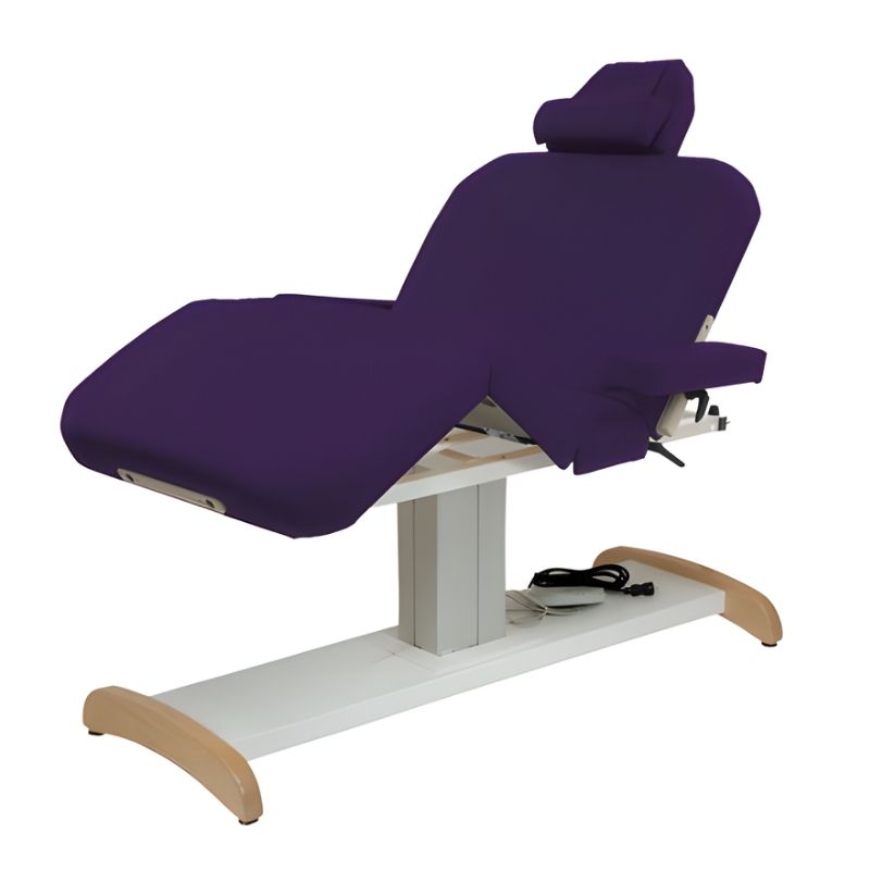 Custom Craftworks Classic Series - Majestic Deluxe Electric Table - purple table side view
