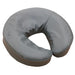 Custom Craftworks Crescent Pillow with Standard Upholstery - CS - Gray neck pillow close up view