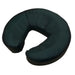 Custom Craftworks Crescent Pillow with Standard Upholstery - CS - Green travel neck pillow close up view