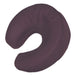 Custom Craftworks Crescent Pillow with Standard Upholstery - CS - Purple U-shaped travel pillow close up