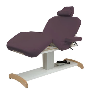 Custom Craftworks Majestic Deluxe Electric Table - Upholstery Tru Touch Upgrade - CS - Berry variant left side view