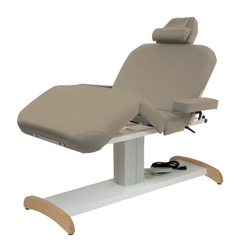 Custom Craftworks Majestic Deluxe Electric Table - Upholstery Tru Touch Upgrade - CS - Sandstone variant left side view