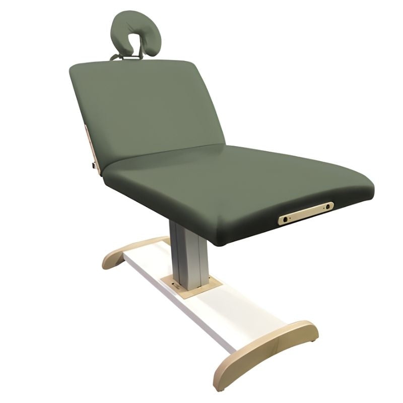 Custom Craftworks Majestic Lift Back Electric Table - Upholstery Tru Touch Upgrade - CS - Sage variant right side view