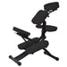 Custom Craftworks Solution Series Cadence Portable Massage Chair - Black chair left side view