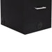 DIR Avalon black single drawer cabinet with lock and silver handle for nail table