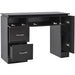 DIR Avalon nail station table in black with storage drawer