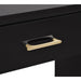 DIR Avalon professional manicure table with black finish and gold accent