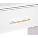 DIR Avalon white nail table with gold handle and built-in drawer storage