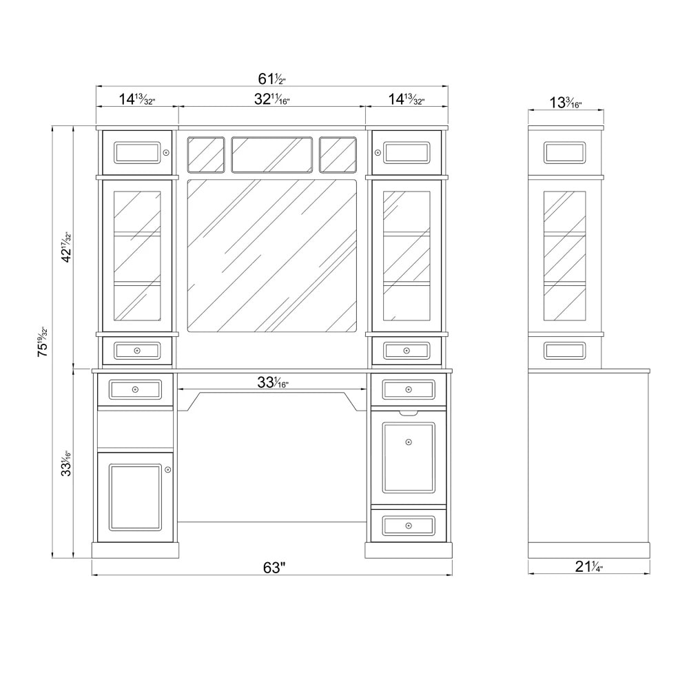 DIR Britannica LED barber styling station for salons