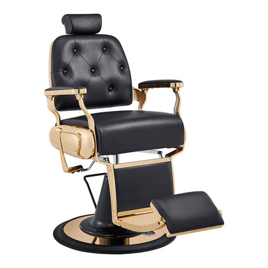 Professional Hydraulic Reclining Chair with Antique Gold Finish