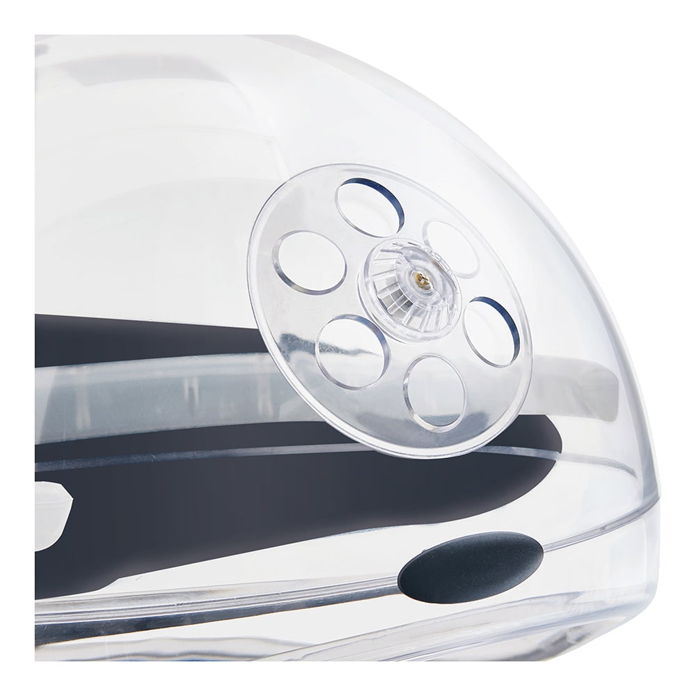 DIR ION wall mount hair steamer integrated in modern beauty salon workspace