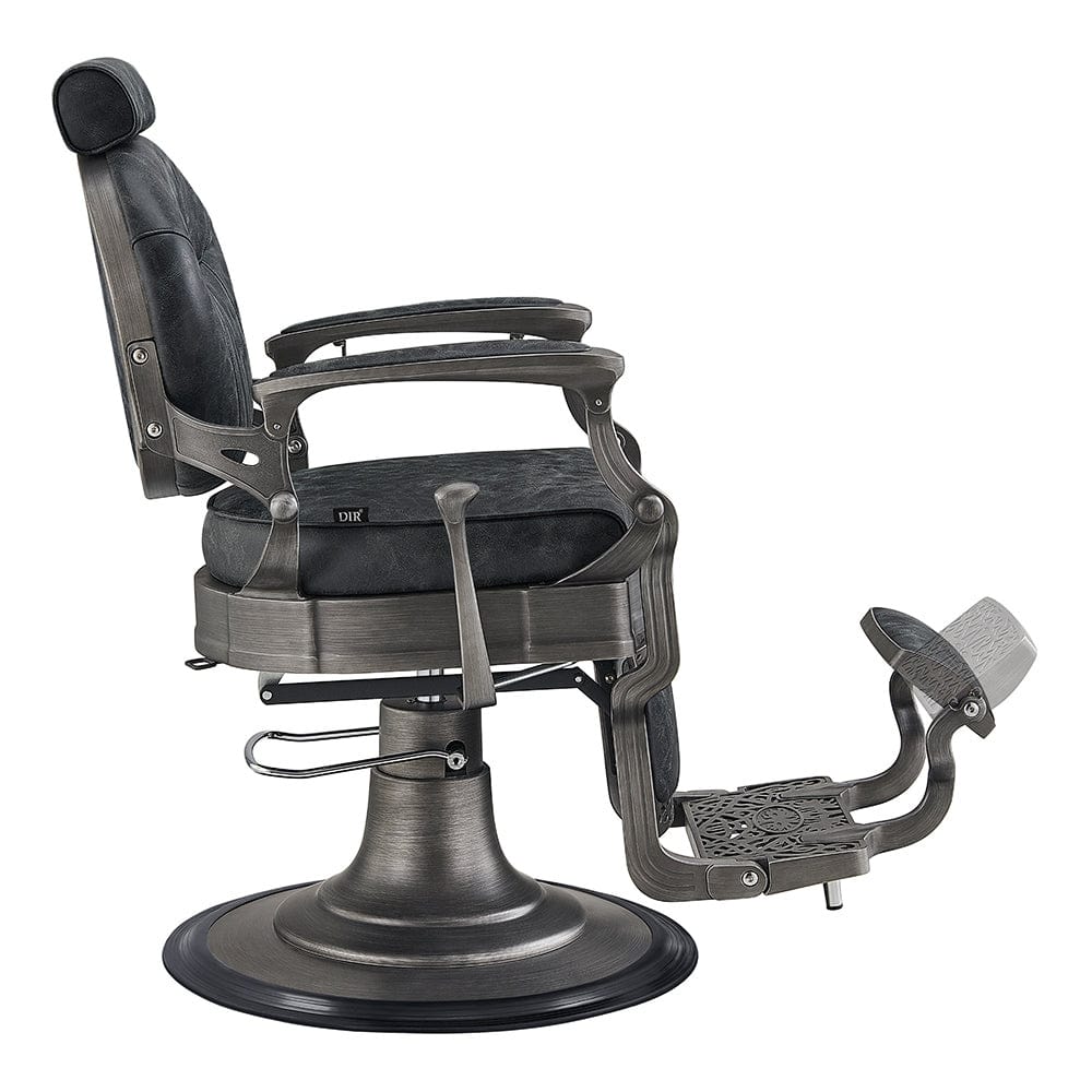 DIR Kaiser retro style barber chair footrest in flip-up position