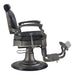 DIR Kaiser retro style barber chair footrest in flip-up position
