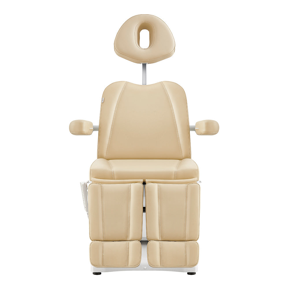 DIR Libra Electric Medical Spa Chair — Beige, side view upright position
