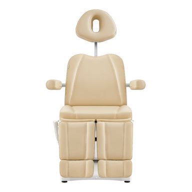 DIR Libra Electric Medical Spa Chair — Beige, side view upright position