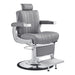 DIR 	Reclining hydraulic barber chair with flip-up footrest and calf rest