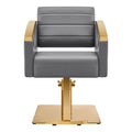 DIR Bello Gold Salon Chair - Black / Square Base - Gold