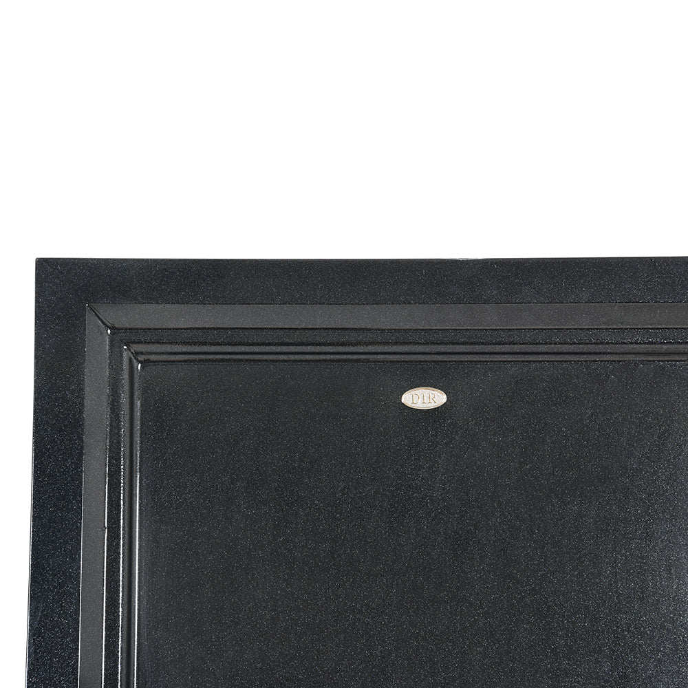 Dir Double sided modern product shelves in black