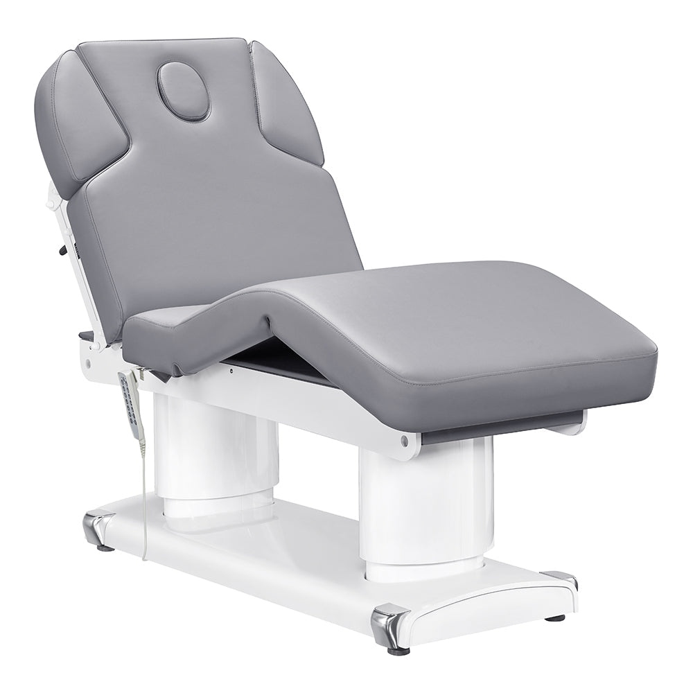 Gray massage treatment chair with electric motors