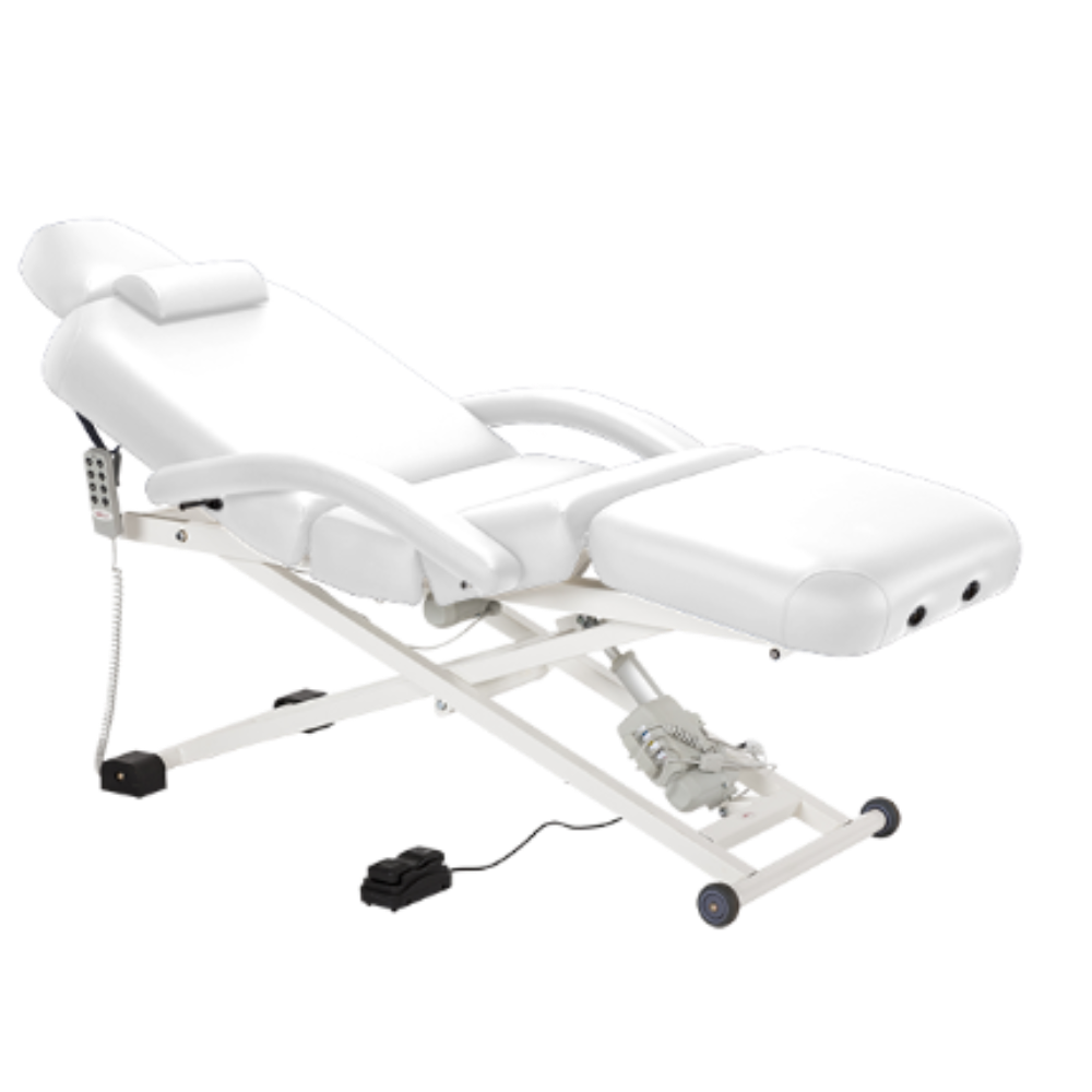 Massage table with adjustable features 