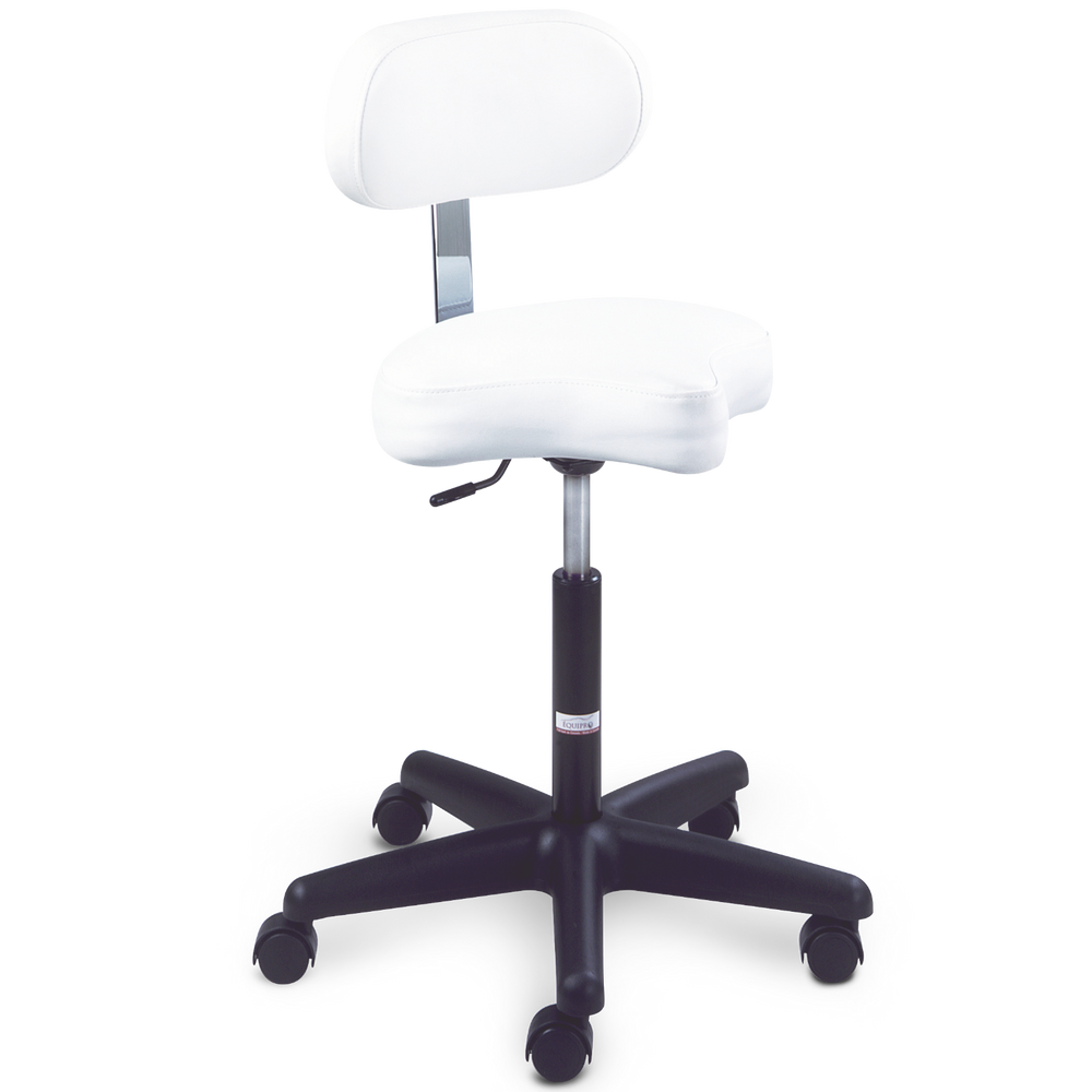 EQUIPRO Ergonomic Salon Stool with Backrest