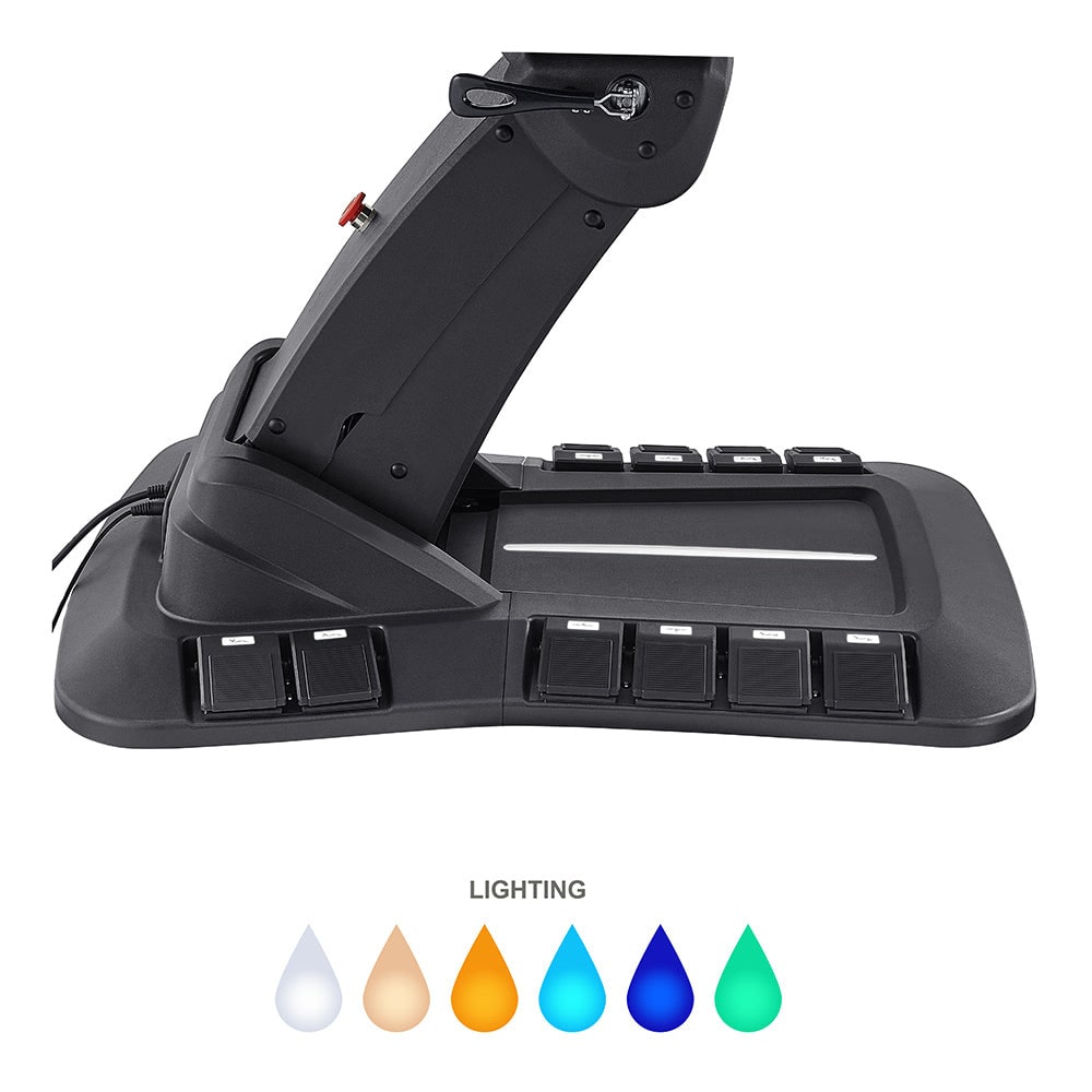 Geneva electric OB GYN chair LED lighting options - ambient color settings