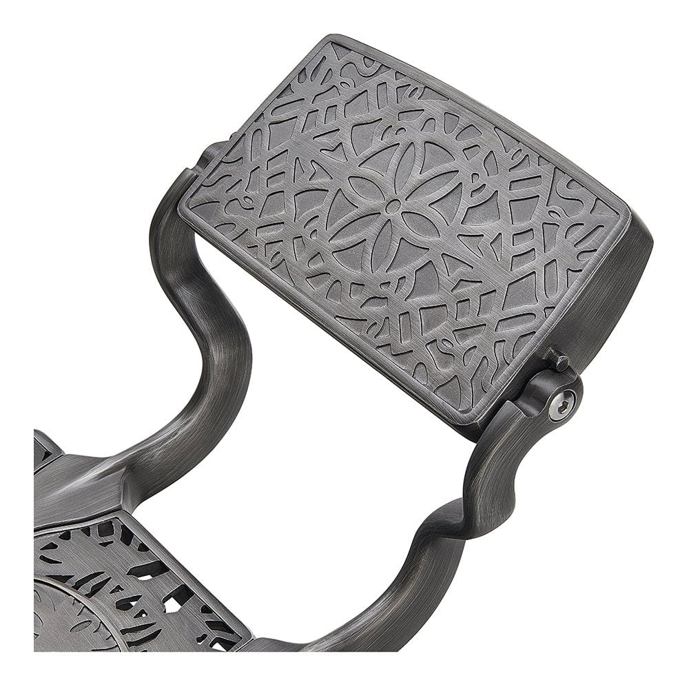 High-density memory foam padding with premium faux leather on Kaiser antique barber chair