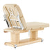 Medical examination table with electric settings in beige