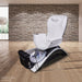White and black luxury pedicure massage chair.