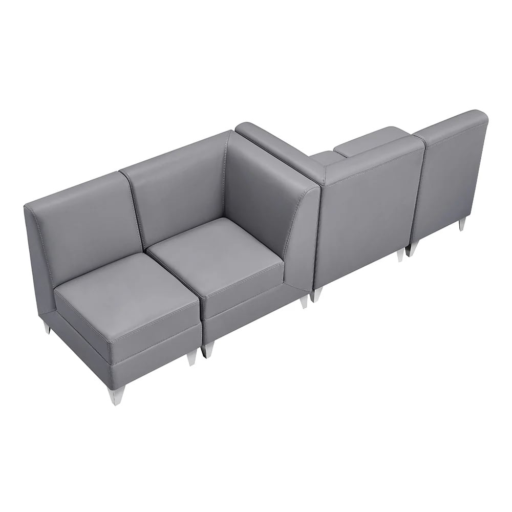 Magic Cubo 4-seat waiting room bench in contemporary salon reception area