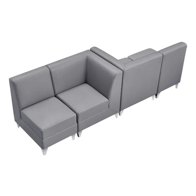 Magic Cubo 4-seat waiting room bench in contemporary salon reception area