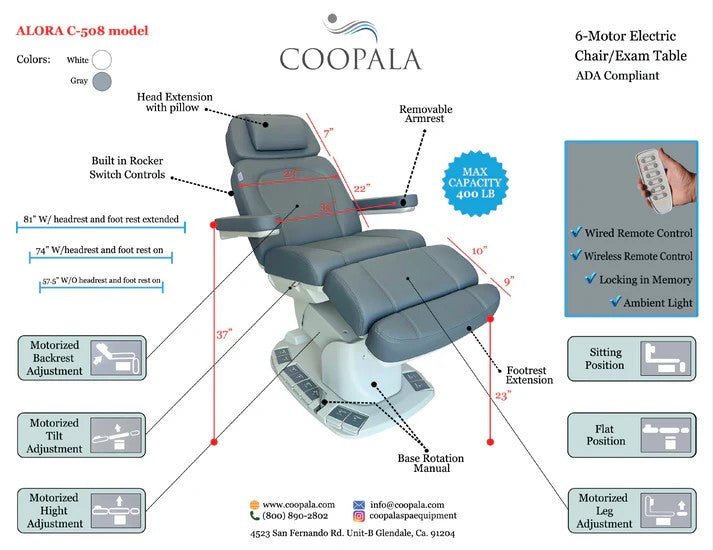 COOPALA ALORA   Professional Electric Relaxation  Table C-508